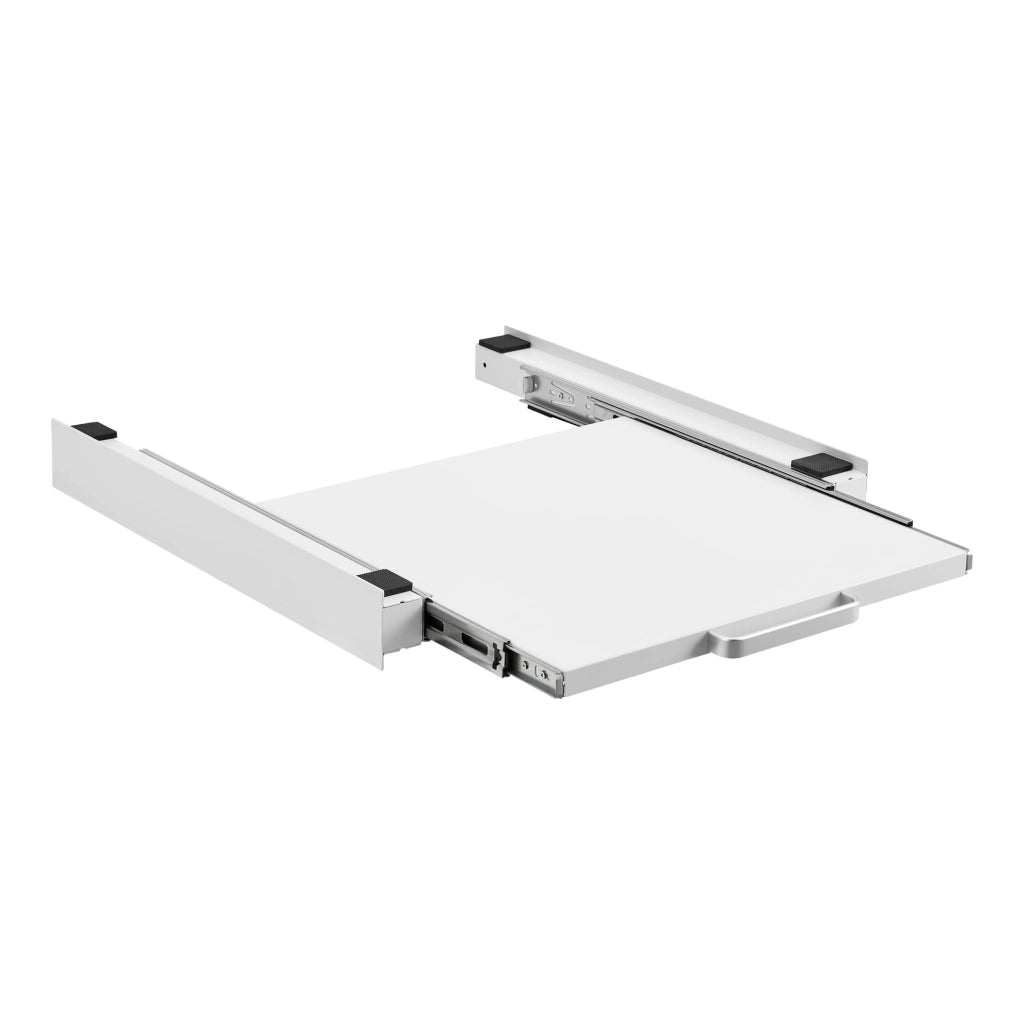 Kit di Sovrapposizione Buxton per Lavatrice e Asciugatrice con Ripiano - Bianco [en.casa]