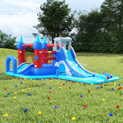 Happy Hop Parco Giochi Gonfiabile Bagnato e Asciutto 590x390x225cm PVC 93450