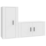Set di Mobili Porta TV 2 pz | Armadietto TV | Mobile Porta TV Bianco in Legno Multistrato