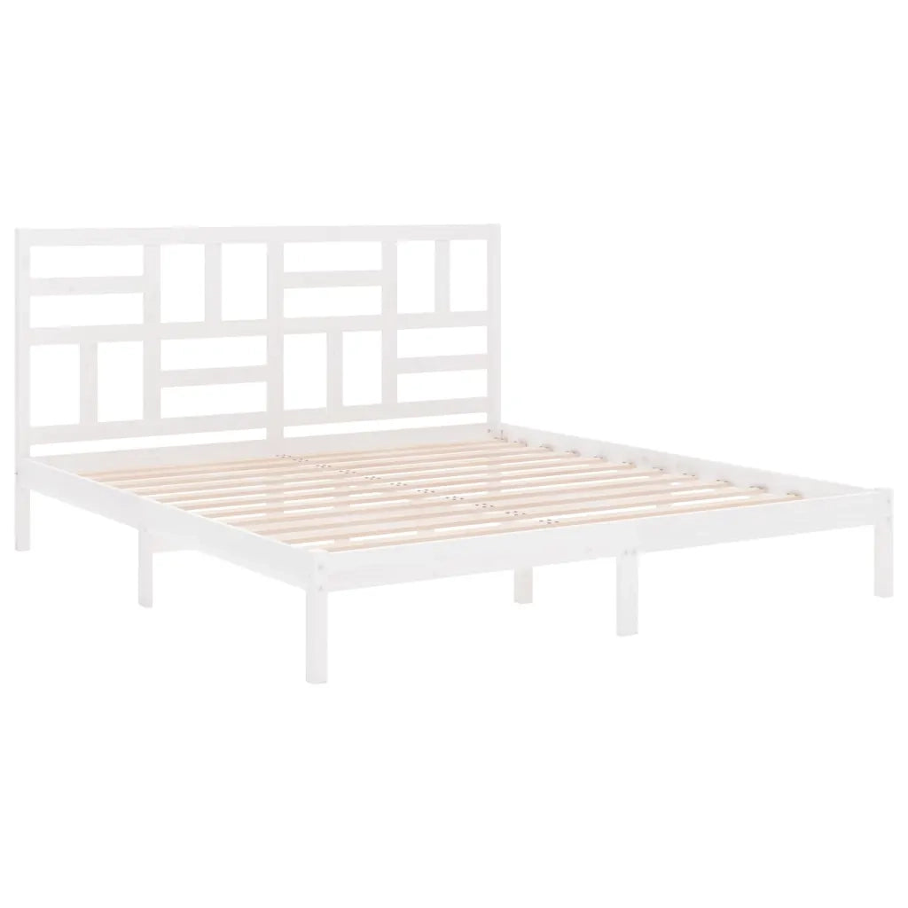 Giroletto Bianco in Legno Massello 180x200 cm Super King 3105966