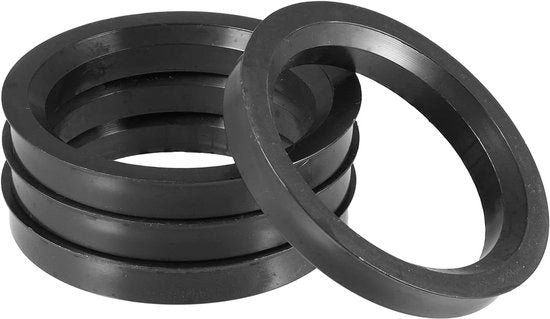 Accessori auto - Knaastrierringen universali in Nero - Set da 4 - 71,5 mm a 56,6 mm - Navi anteriore - Accessorio auto.