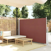 Tenda Laterale Retrattile per Patio 140x500 cm Marrone cod mxl 21177