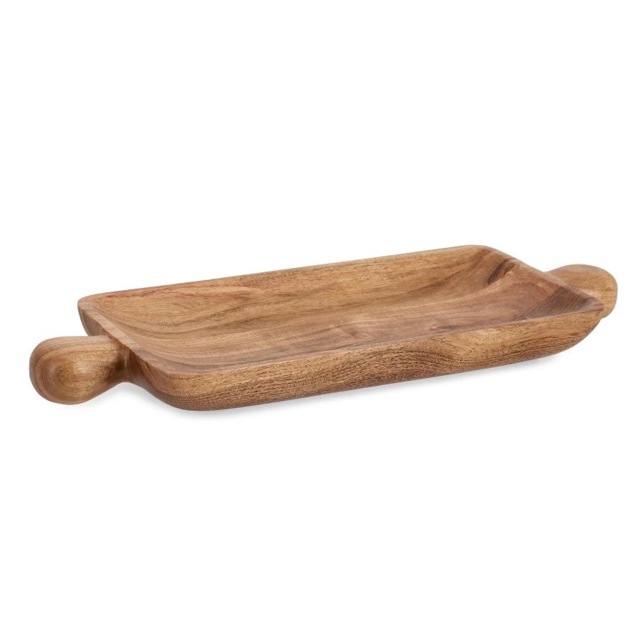 VASSOIO DECORATIVO AIMI LEGNO NATURALE H3,5