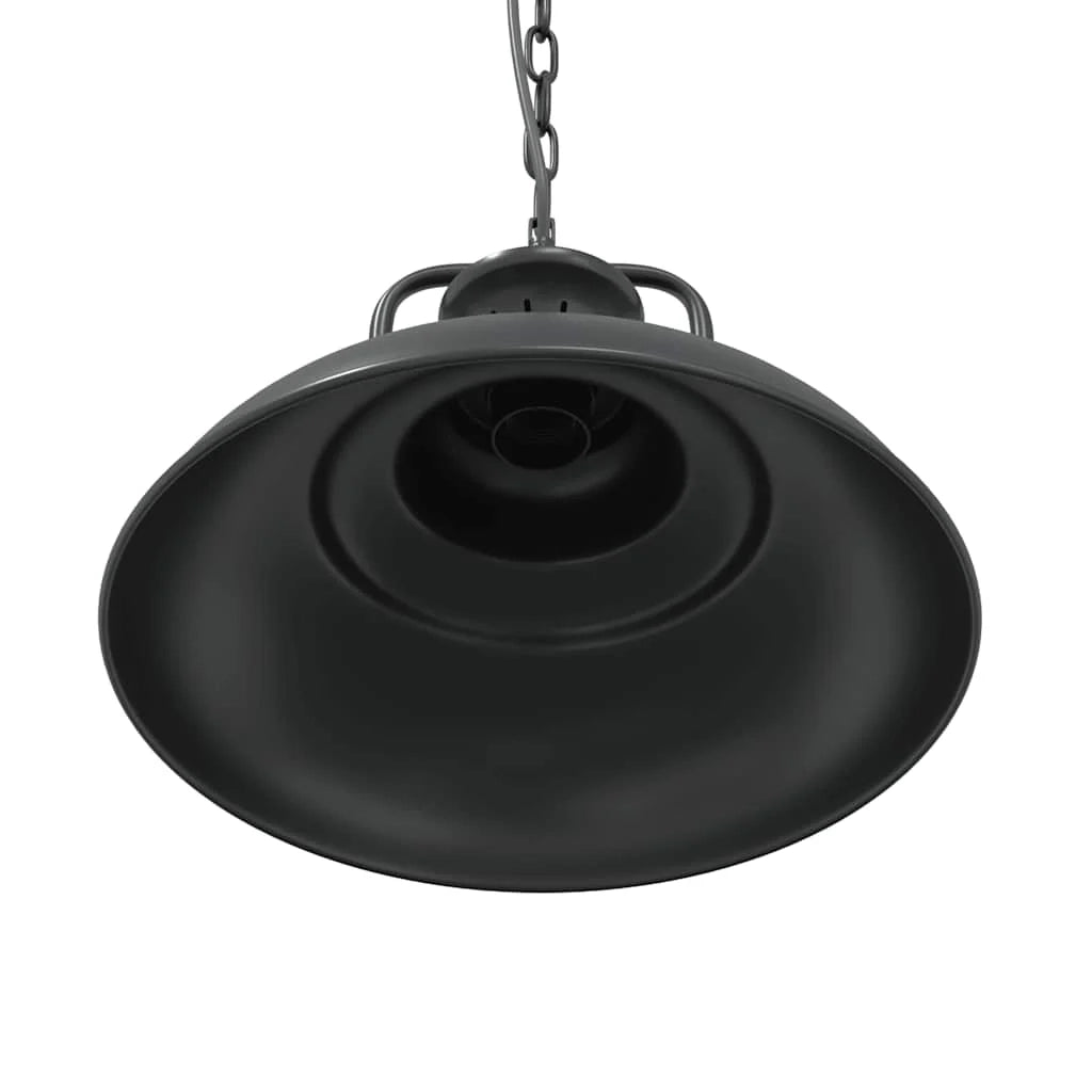 Lampada a sospensione vintage in metallo nero Ø 31 cm per cucina soggiorno camera da letto design elegante e accattivante 02_0058023