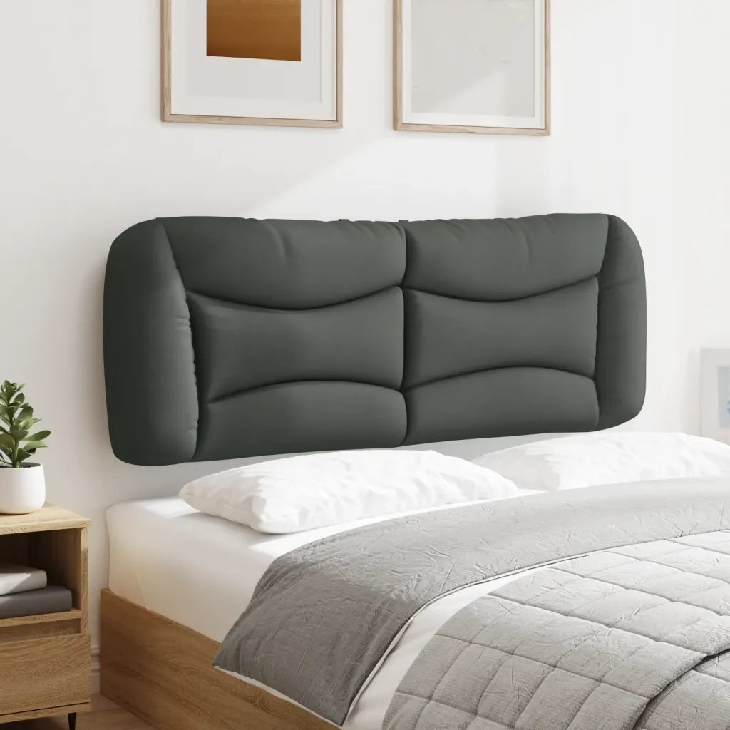 Cuscino Testiera Hvar Grigio Scuro 140 cm in Tessuto 374577