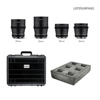 set di custodie per VDSLR MF 24/35/50/85 MK2 compatibile con Sony E