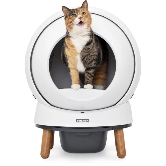 Cassetta igienica autopulente - PETSAFE - SMART SPIN - Connessa - Bianca