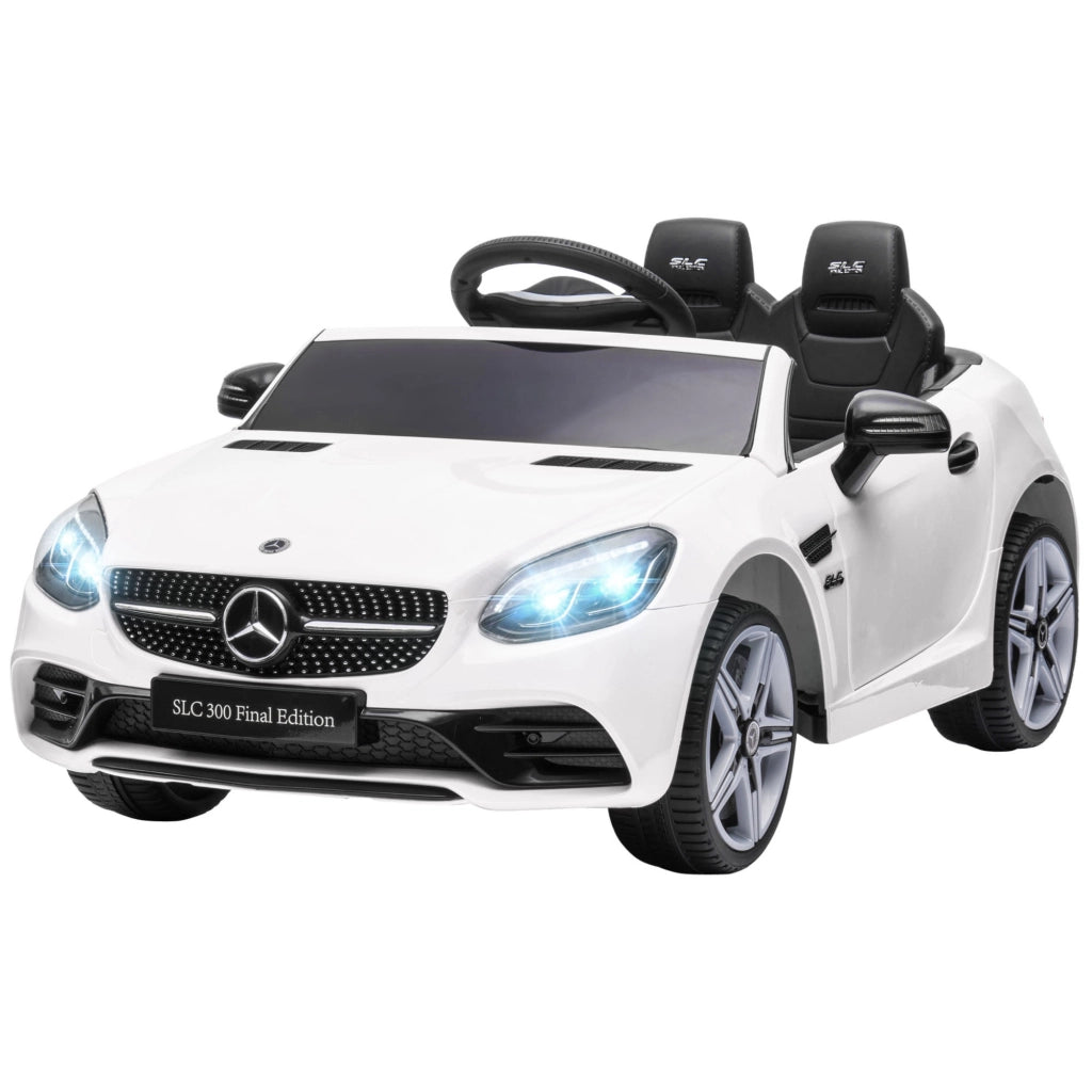 Auto Bambini Telecomando Mercedes SLC 300 ¨C zephmum ¨C Bianco 107x62.5x44 cm