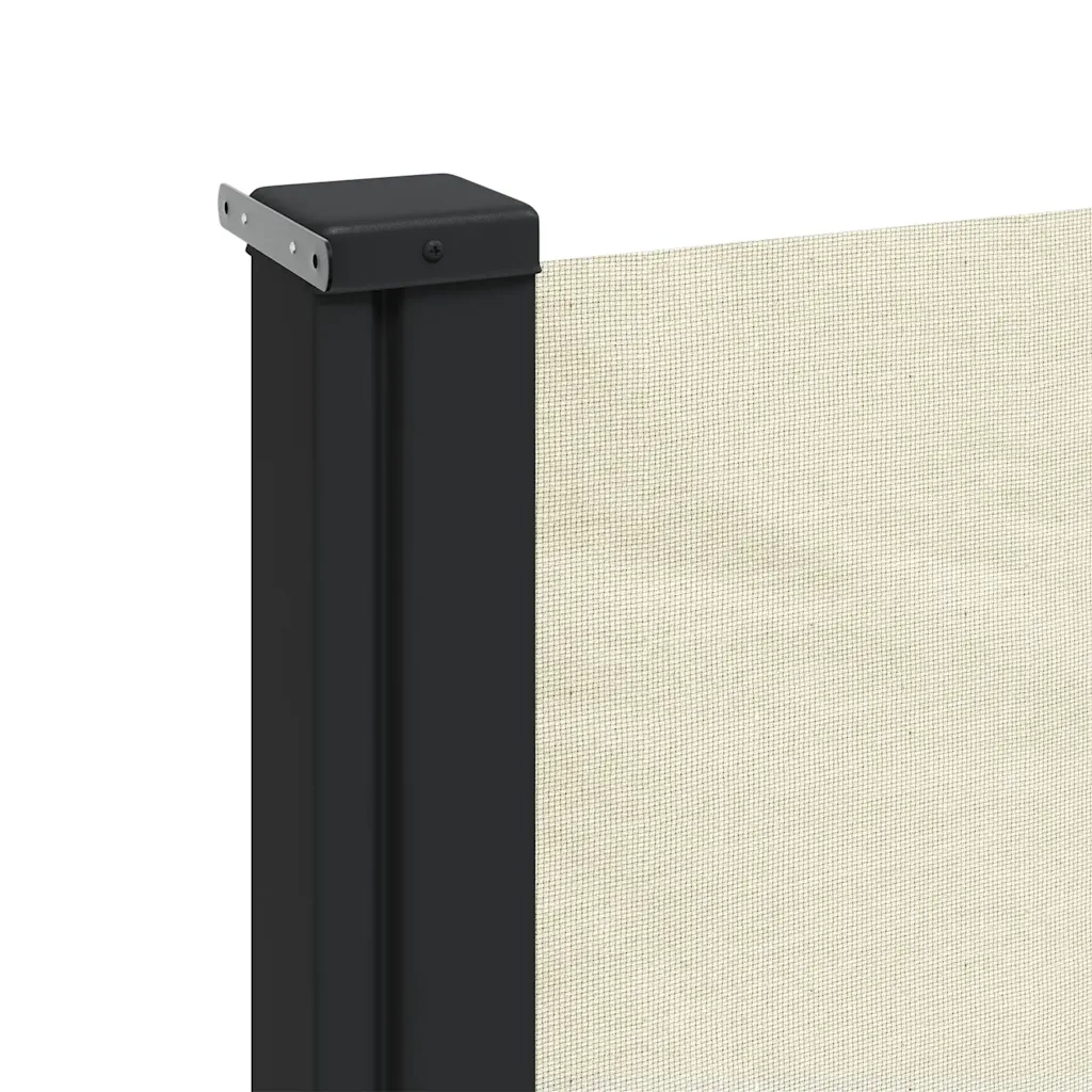 Tenda da Sole Laterale Retrattile-Tenda parasole per balcone per giardino Crema 220x600 cm