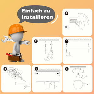 ZMH Lampada da soffitto retrò nero oro rotonda vetro E14 per corridoio