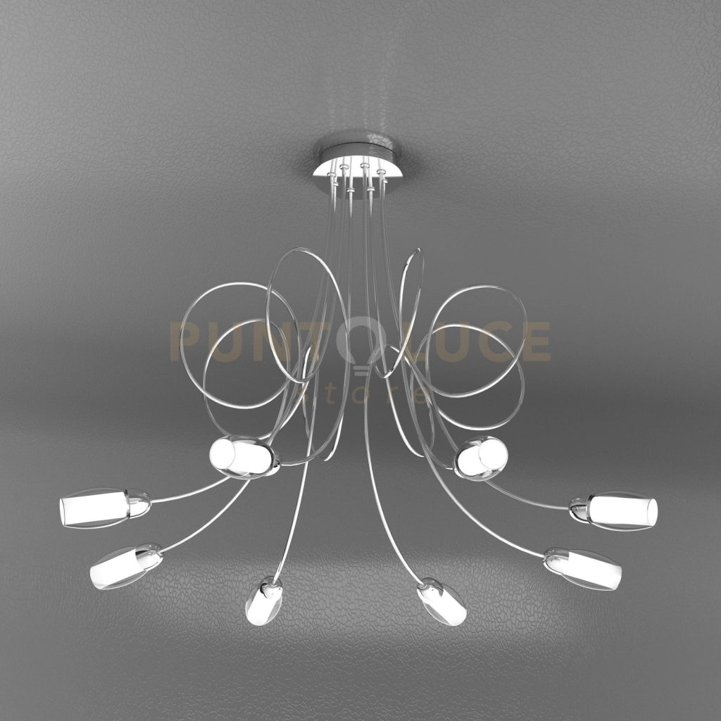 FEELING PLAFONIERA 8 LUCI VETRO A 1011-PL8-A