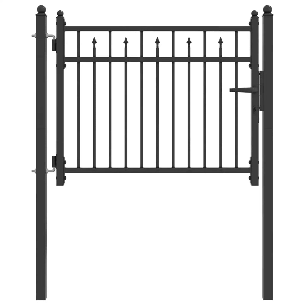 Cancello per recinzione HORST 100 x 75 cm Metallo Nero CFW5199529