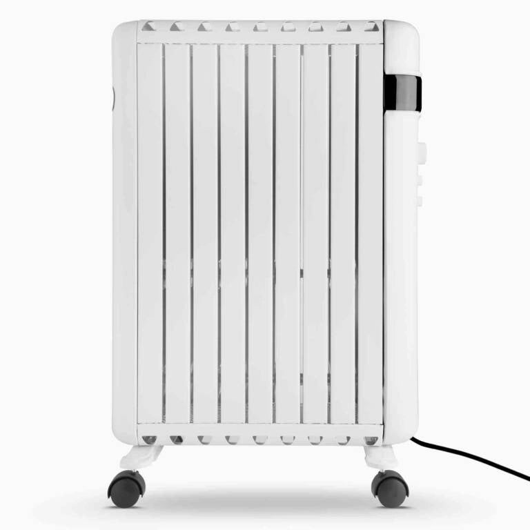 Radiatore elettrico senza olio 2000W con 9 elementi, termostato regolabile e ruote, per ambienti fino a 20 mq - Sogo