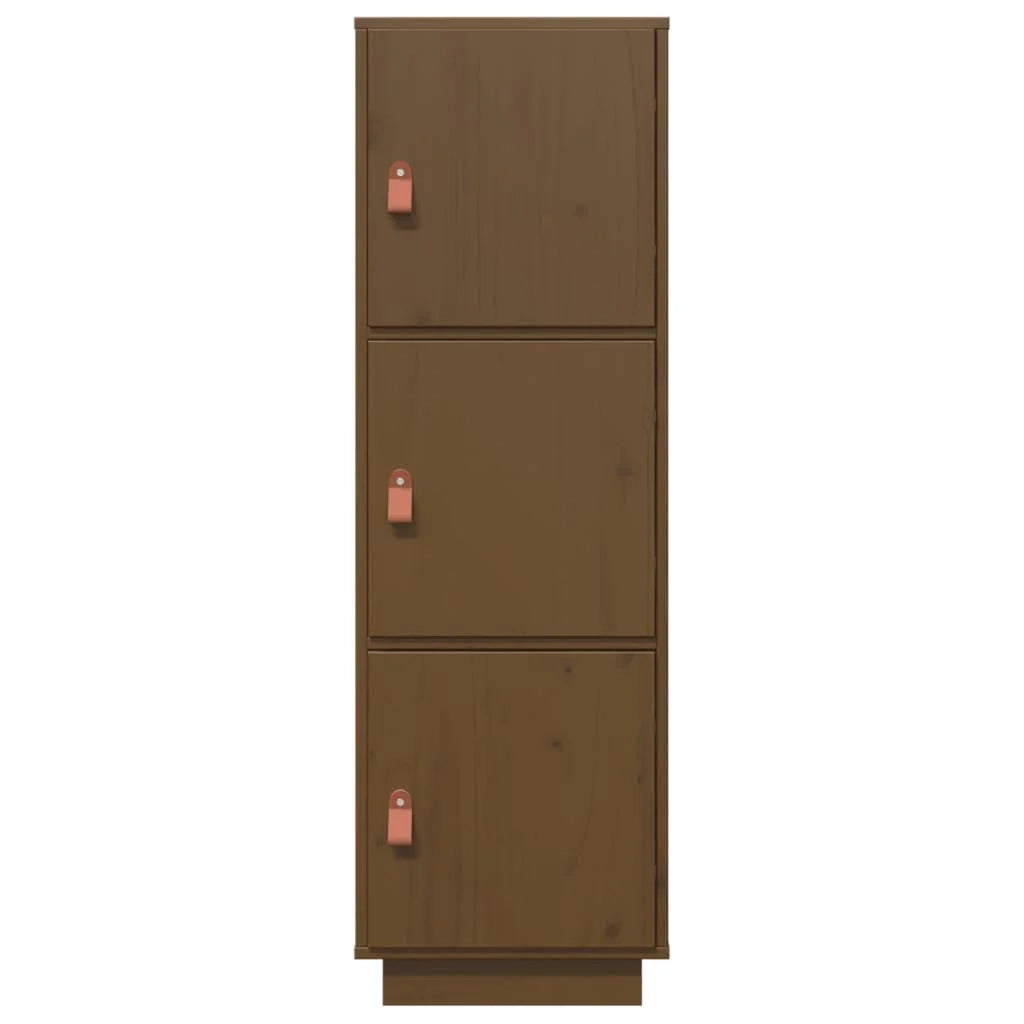 Buffet credenza cassettiera armadio mobile contenitore organizer cucina soggiorno salotto alto 34 x 40 x 108,5 cm legno di pino massiccio marrone 02_0034751