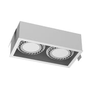 Faretto incasso rettangolare bianco 2xGU10 18W Brosline