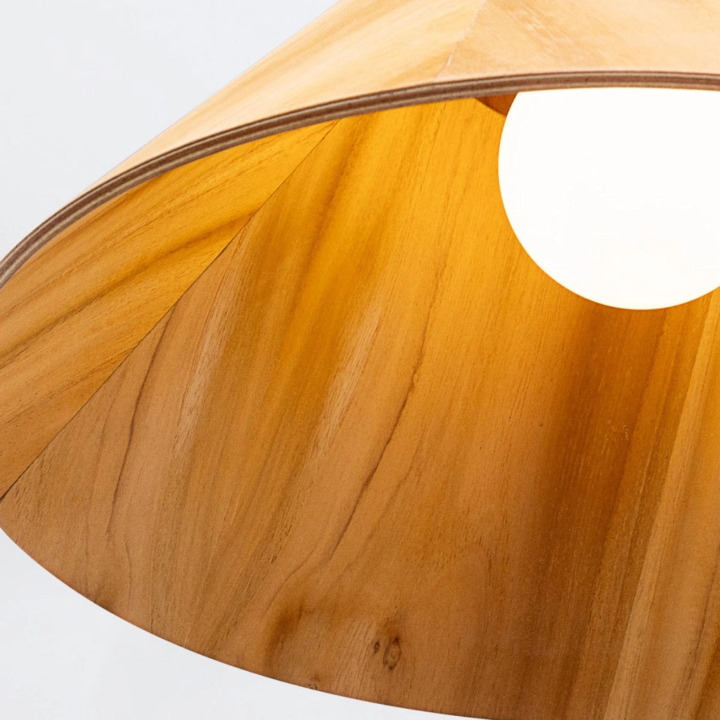 Lampada a sospensione Conical teak Ø40 E27 Quintiesse