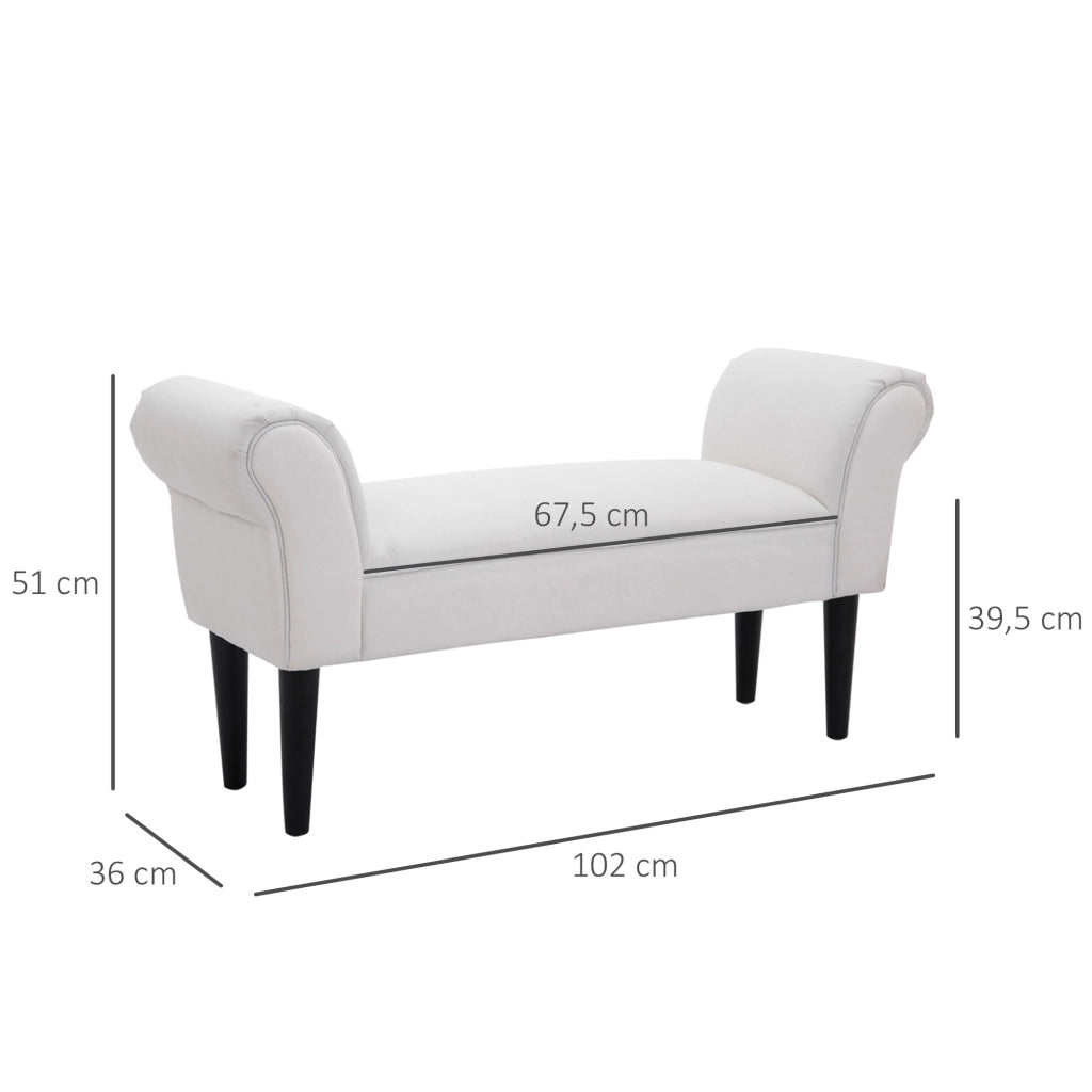 Sedia da pranzo imbottita con braccioli in legno ¨C zephmum ¨C 102x36x51cm