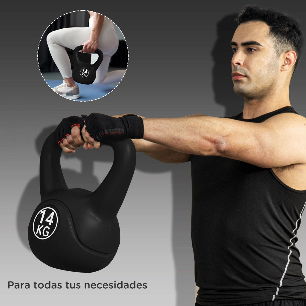 Kettlebell 4 kg ¨C Minimal ¨C Nero 18x12x20 cm
