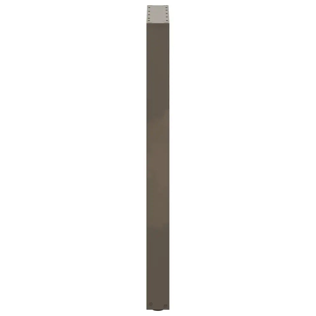 Gambe per tavolo da bar a forma di U 2 pz in acciaio naturale 40x(100-101) cm 4013231