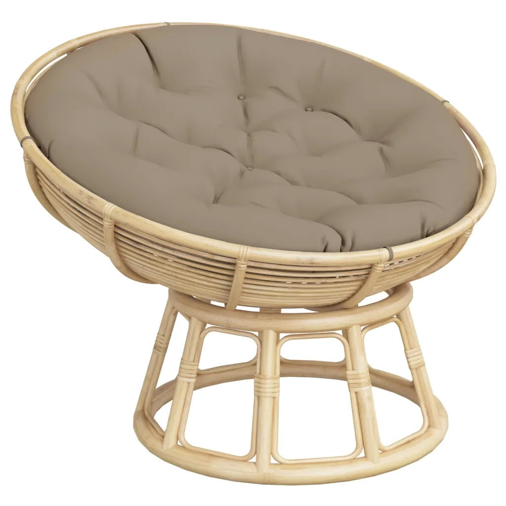 Cuscino Rotondo Tortora Ø 100x11 cm in Tessuto Oxford 361970
