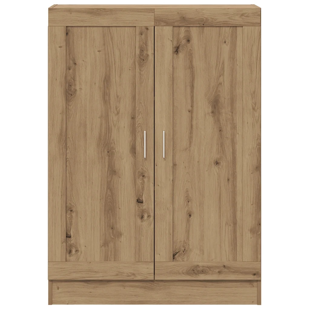 Libreria-Scaffale per Libri-Mobile di Stoccaggio Rovere Artigianale 82,5x30,5x115 cm in Truciolato 131545
