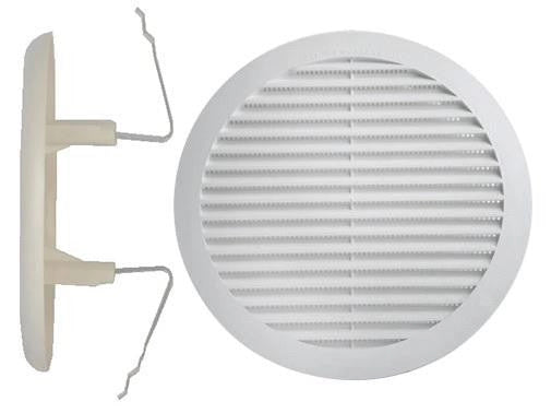 GRIGLIE GRIGLIA DI AREAZIONE TONDE ABS CON MOLLE  55/85 MM PEZZI 10