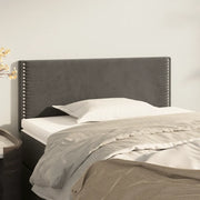 Testiera-Testata Decorativa Grigio Scuro 100x5x78/88 cm in Velluto 290356
