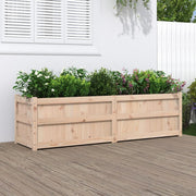 Fioriera da Giardino-Vaso da Esterno 180x50x50 cm in Legno Massello di Pino