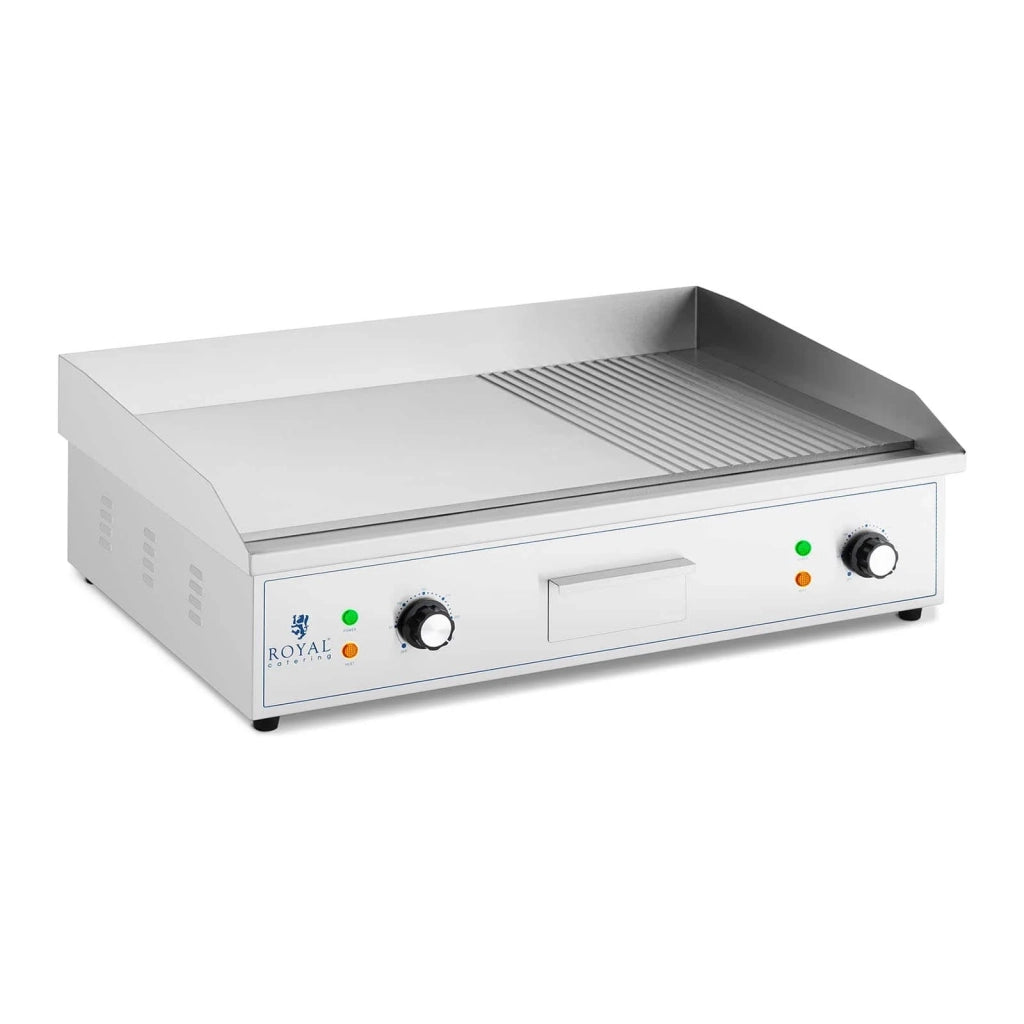 Piastra elettrica - 727 x 420 mm - rigata + liscia - 4400 watt 14_0004057