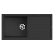 Lavello Elleci Incasso 1 vasca 100x51 Best 480 Granitek Nero LGB48040