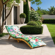 Sun Lounger Cushion, Multicoloured Oxford Fabric