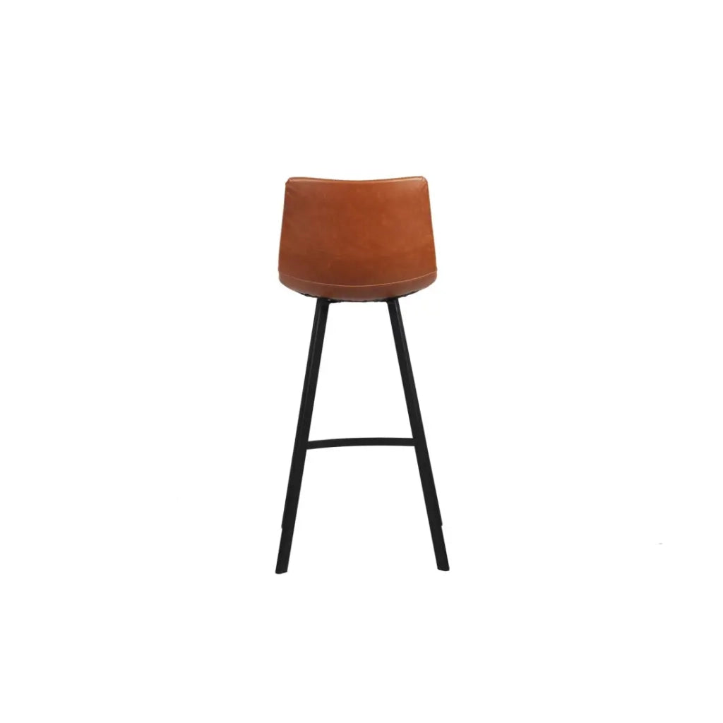Set di 2 sgabelli da bar OZON - Colore Cognac - Seduta in PU - Comfort moderno e stile elegante