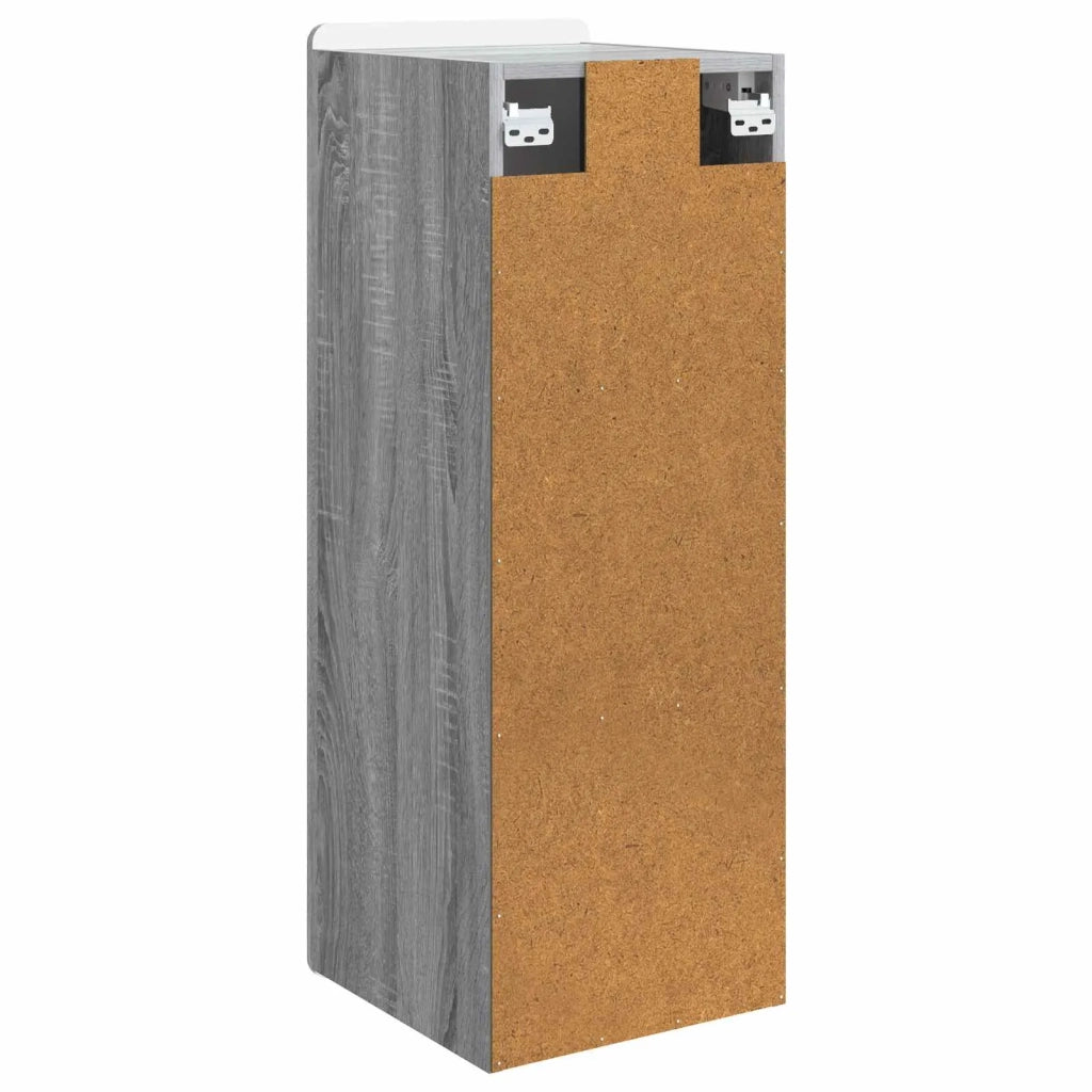 Mobiletto a muro Sonoma grigio 33 x 34,5 x 94 cm