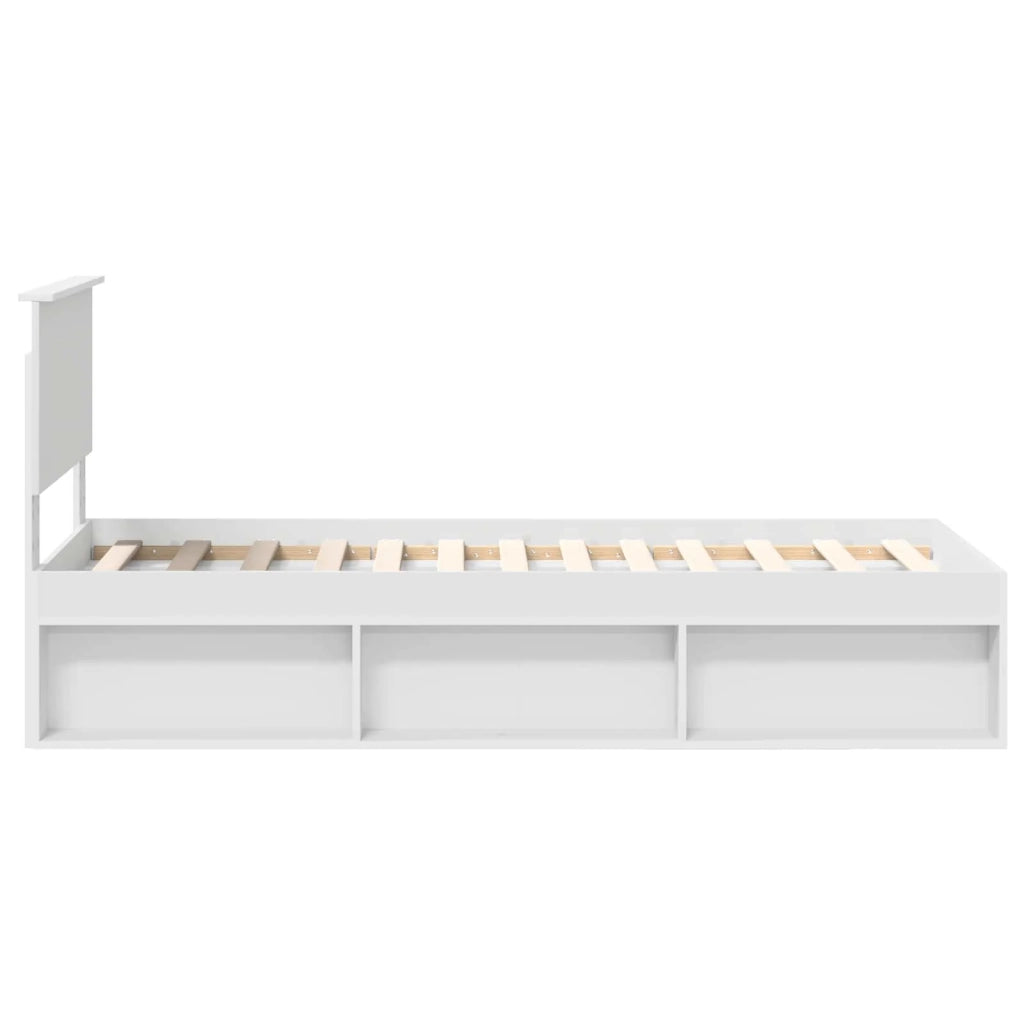 Struttura del letto Bianco 75 x 190 cm Pino massello