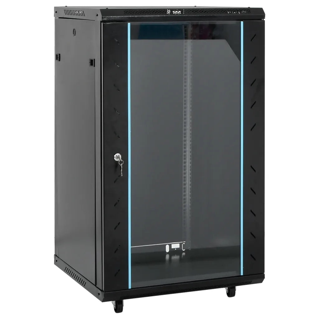 Armadietto di Rete 18U con Ruote 19" IP20 60x60x100 cm 30266