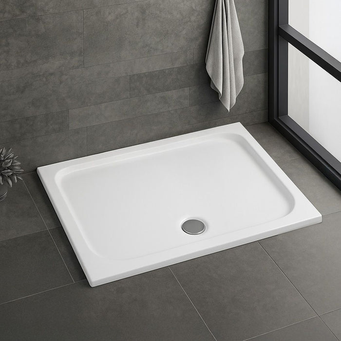 Piatto Doccia Acrilico Rea Belmond White 80x100