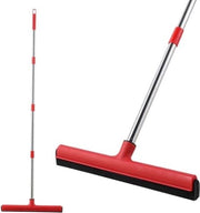 Asciugamano per pavimento con maniglia telescopica (145cm), Striscia per pavimento con scivoli in gomma, Estrattore d'acqua per interni/esterni, Asciugamano professionale per doccia, bagno, cucina, garage, terrazza, piscina