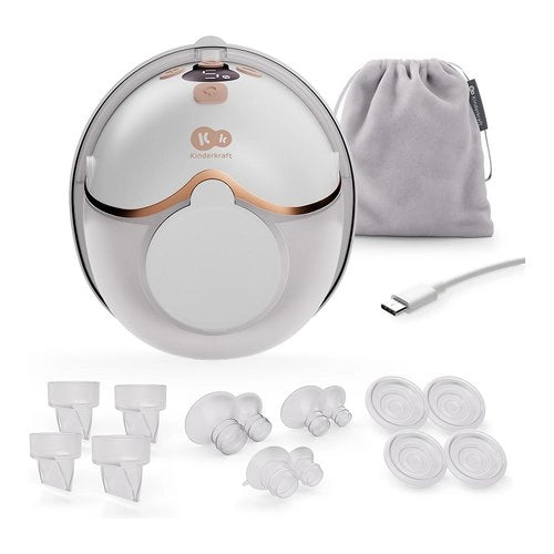 Tiralatte elettrico kinderkraft kemafl00gld0000 mamaflow singolo a bat