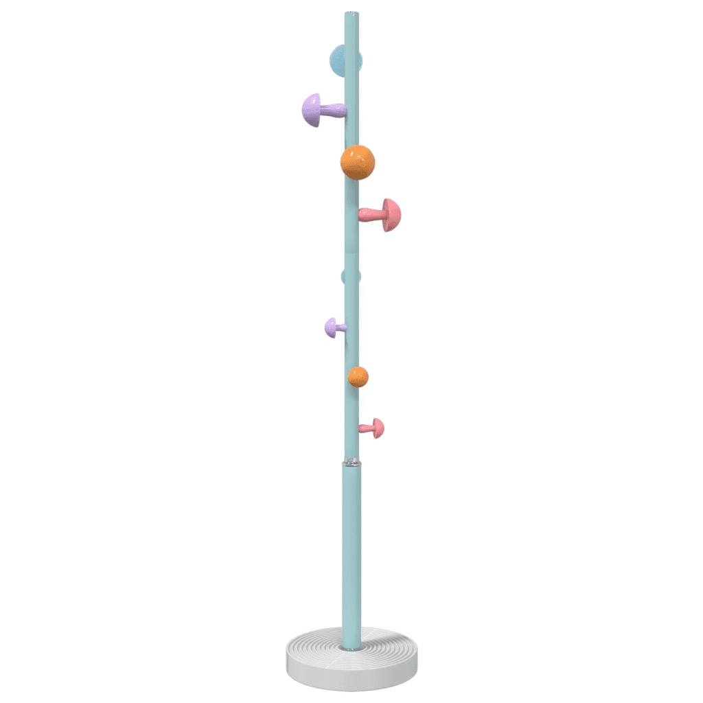 Appendiabiti Blu 172 cm in Ferro Verniciato a Polvere CFW2986114