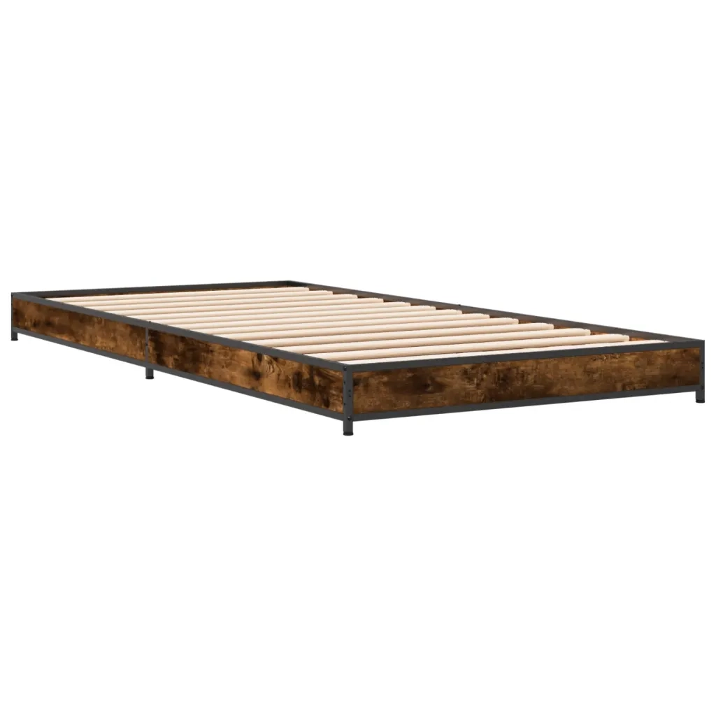 Giroletto Rovere Fumo 100x200 cm in Legno Multistrato e Metallo 845173