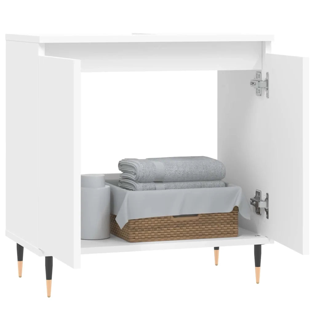 Mobile da Bagno Bianco 58x33x60 cm in Legno Multistratocod mxl 103562