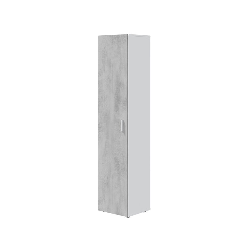 KIT MOBILE MULTIUSO 41X37XH182 CM BIANCO CEMENTO- 1,0 pz