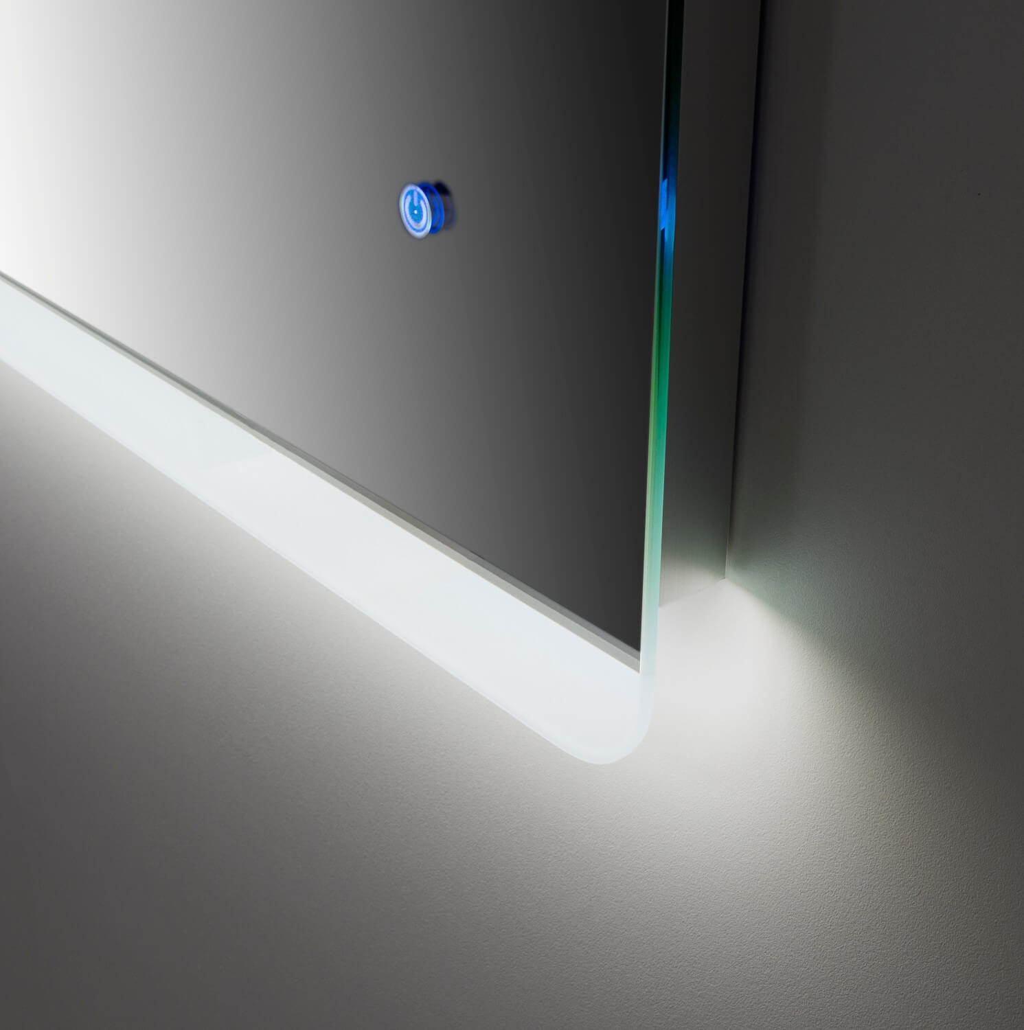 Specchio con Lampada a LED in 90x2,5x60cm TFT Rob Trasparente