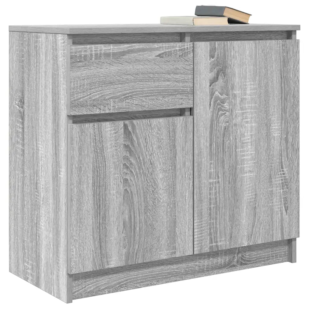 Credenza con Cassetto Grigio Sonoma 71x35x65 cm in Truciolato