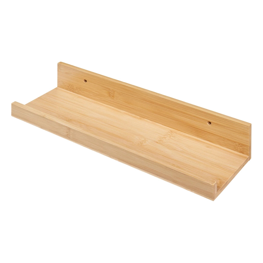 Set di 3 mensole da parete in bambù 40 x 13 x 7 cm naturale 03_0010636