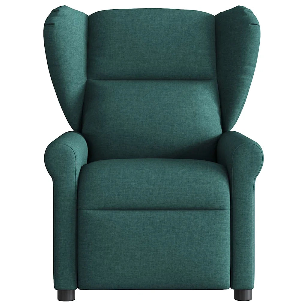 Poltrona Massaggiante Reclinabile Elettrica Verde Scuro Tessuto 3303370