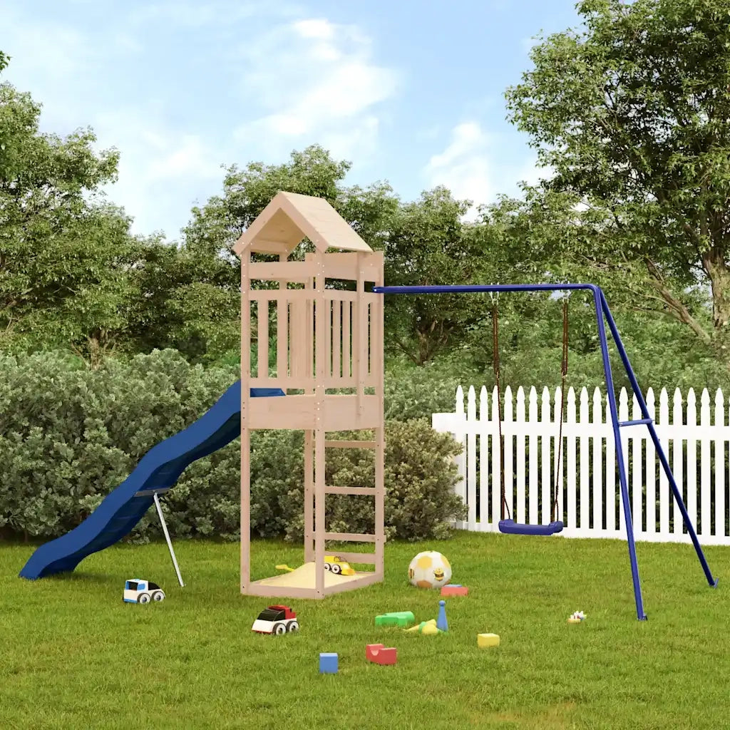Set da Gioco da Esterno in Legno Massello di Pino CFW7617805