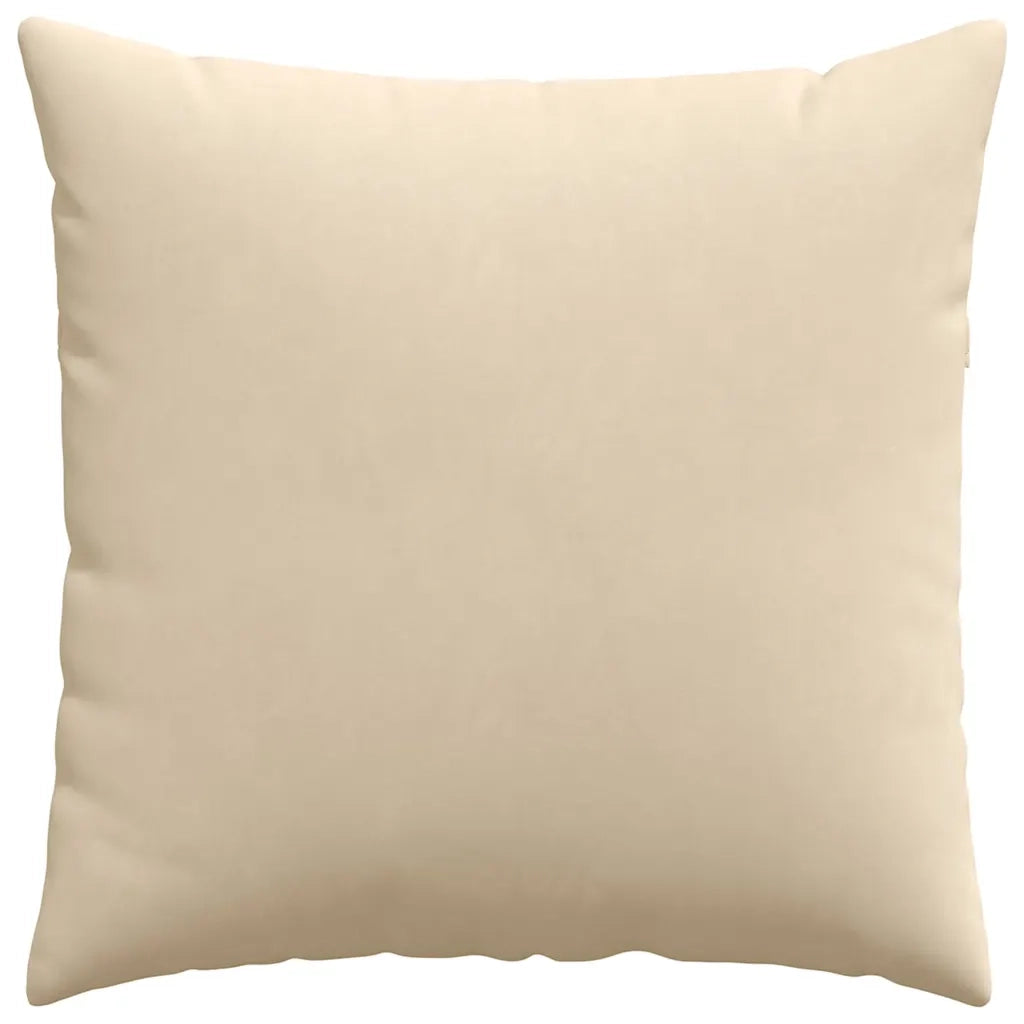 Cuscini da Divano 2 pcs Crema 80 x 80 cm Tessuto