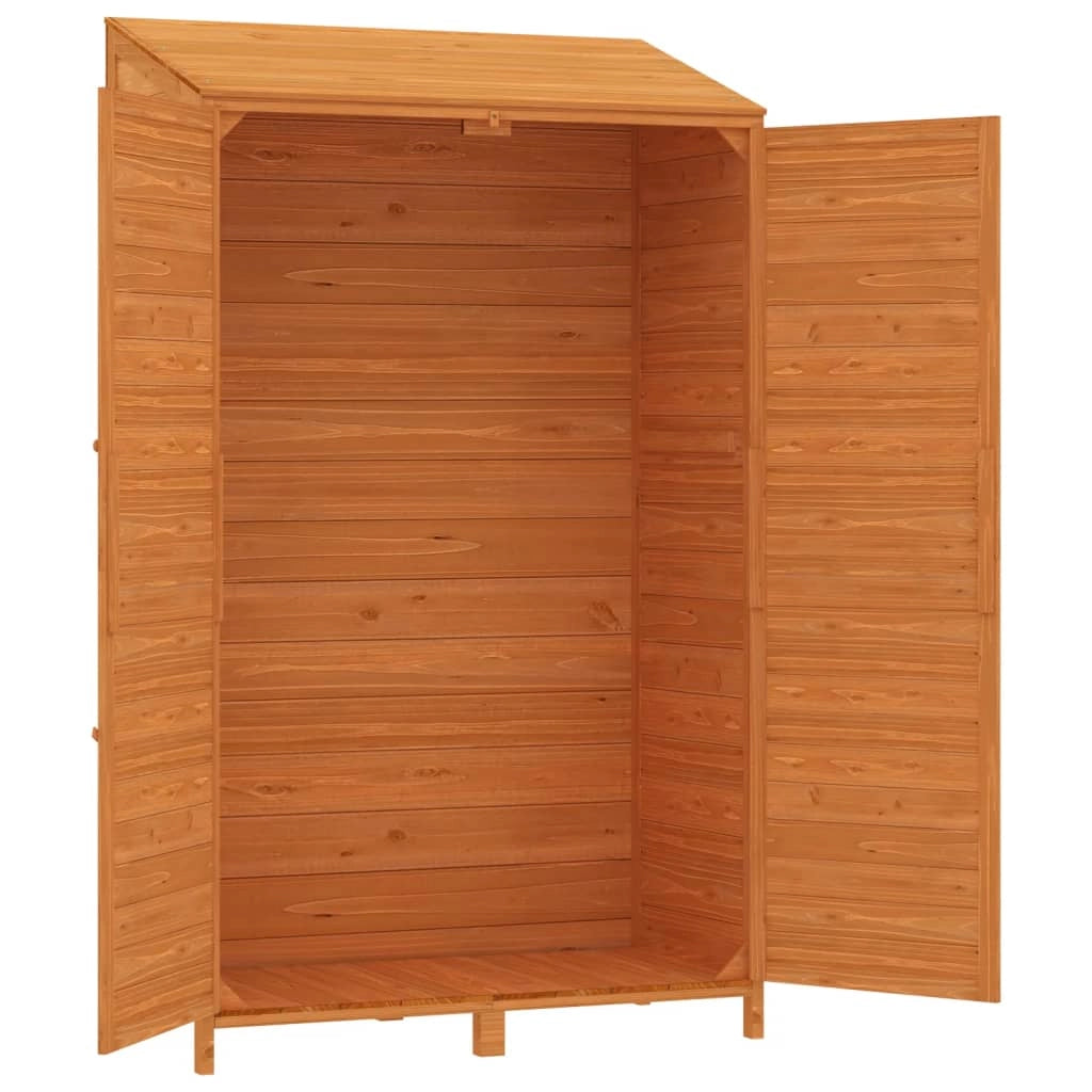 Casetta da giardino 102 x 52 x 1745 cm in legno massello di abete marrone 02_0044045