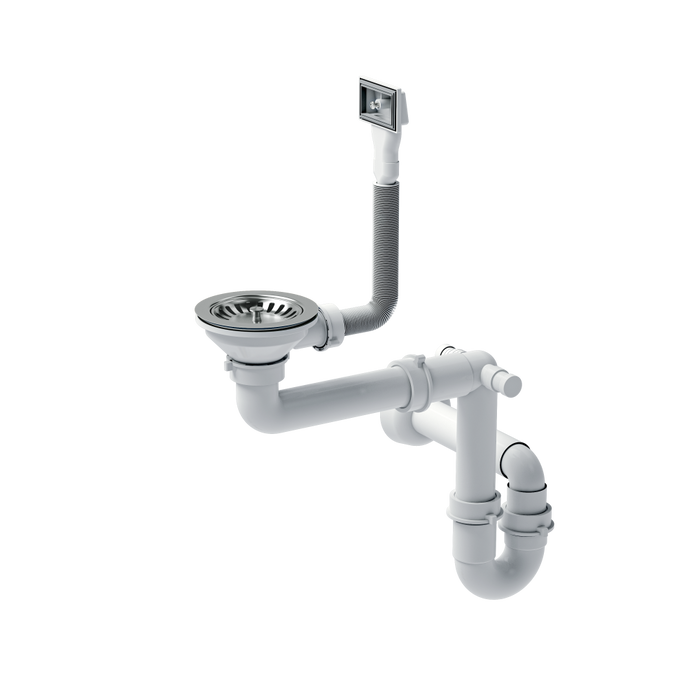 Lavello In Acciaio Russel 111 Brush Nickel Ventricolo destro